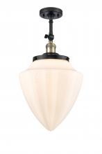 Innovations Lighting 201F-BAB-G661-12 - Beacon - 1 Light - 12 inch - Black Antique Brass - Adjustable Semi-Flush Mount