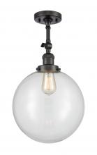 Innovations Lighting 201F-OB-G202-12 - Beacon - 1 Light - 12 inch - Oil Rubbed Bronze - Adjustable Semi-Flush Mount