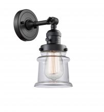 Innovations Lighting 203SW-BK-G182S-LED - Canton - 1 Light - 5 inch - Matte Black - Adjustable Sconce