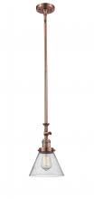 Innovations Lighting 206-AC-G44 - Cone - 1 Light - 8 inch - Antique Copper - Stem Hung - Adjustable Mini Pendant