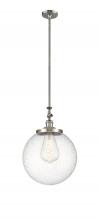 Innovations Lighting 206-SN-G204-14 - Beacon - 1 Light - 12 inch - Brushed Satin Nickel - Stem Hung - Adjustable Mini Pendant
