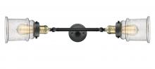 Innovations Lighting 208L-BAB-G184 - Canton - 2 Light - 6 inch - Black Antique Brass - Adjustable Bath Vanity Light