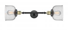 Innovations Lighting 208L-BAB-G74 - Bell - 2 Light - 8 inch - Black Antique Brass - Adjustable Bath Vanity Light