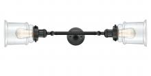 Innovations Lighting 208L-BK-G182 - Canton - 2 Light - 6 inch - Matte Black - Adjustable Bath Vanity Light