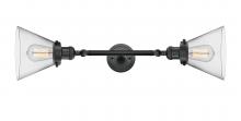 Innovations Lighting 208L-BK-G42 - Cone - 2 Light - 8 inch - Matte Black - Adjustable Bath Vanity Light