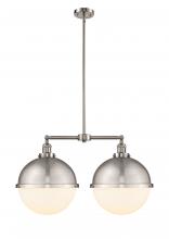 Innovations Lighting 209-SN-HFS-121-SN - Hampden - 2 Light - 18 inch - Brushed Satin Nickel - Stem Hung - Adjustable Island Light