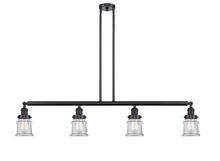 Innovations Lighting 214-BK-G182S - Canton - 4 Light - 51 inch - Matte Black - Stem Hung - Island Light
