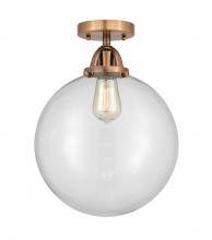 Innovations Lighting 288-1C-AC-G202-12 - Beacon - 1 Light - 12 inch - Antique Copper - Semi-Flush Mount