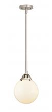 Innovations Lighting 288-1S-SN-G201-8 - Beacon - 1 Light - 8 inch - Brushed Satin Nickel - Cord hung - Mini Pendant