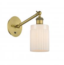Innovations Lighting 317-1W-BB-G341 - Hadley - 1 Light - 5 inch - Brushed Brass - Adjustable Sconce