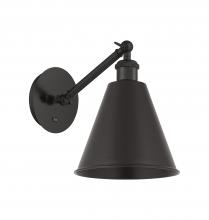 Innovations Lighting 317-1W-BK-MBC-8-BK - Berkshire - 1 Light - 8 inch - Matte Black - Adjustable Sconce