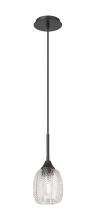 Innovations Lighting 323-1P-BK-G323-5CL - Berkshire - 1 Light - 6 inch - Matte Black - Cord Hung - Pendant