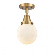 Innovations Lighting 447-1C-BB-G201-6 - Beacon - 1 Light - 6 inch - Brushed Brass - Flush Mount