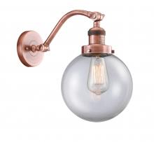 Innovations Lighting 515-1W-AC-G202-8 - Beacon - 1 Light - 8 inch - Antique Copper - Adjustable Sconce