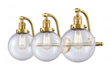Innovations Lighting 515-3W-SG-G204-8 - Beacon - 3 Light - 28 inch - Satin Gold - Adjustable Bath Vanity Light