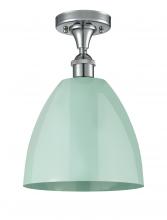 Innovations Lighting 516-1C-PC-MBD-9-SF - Plymouth - 1 Light - 9 inch - Polished Chrome - Semi-Flush Mount