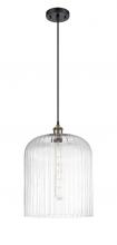 Innovations Lighting 516-1P-BAB-G559-12CL - Bridal Veil - 1 Light - 5 inch - Black Antique Brass - Cord hung - Mini Pendant