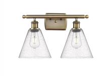 Innovations Lighting 516-2W-AB-GBC-84 - Berkshire - 2 Light - 18 inch - Antique Brass - Bath Vanity Light