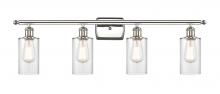 Innovations Lighting 516-4W-PN-G802 - Clymer - 4 Light - 34 inch - Polished Nickel - Bath Vanity Light