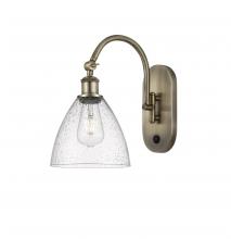 Innovations Lighting 518-1W-AB-GBD-754 - Bristol - 1 Light - 8 inch - Antique Brass - Adjustable Swing Arm