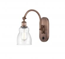 Innovations Lighting 518-1W-AC-G394 - Ellery - 1 Light - 5 inch - Antique Copper - Adjustable Swing Arm