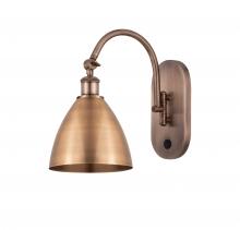 Innovations Lighting 518-1W-AC-MBD-75-AC - Bristol - 1 Light - 8 inch - Antique Copper - Adjustable Swing Arm