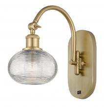 Innovations Lighting 518-1W-SG-G555-6CL - Ithaca - 1 Light - 6 inch - Satin Gold - Adjustable Swing Arm