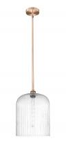 Innovations Lighting 616-1S-AC-G559-12SDY - Bridal Veil - 1 Light - 5 inch - Antique Copper - Cord hung - Mini Pendant