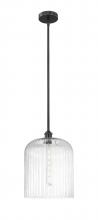 Innovations Lighting 616-1S-BK-G559-12CL - Bridal Veil - 1 Light - 5 inch - Matte Black - Cord hung - Mini Pendant