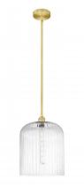 Innovations Lighting 616-1S-SG-G559-12CL - Bridal Veil - 1 Light - 5 inch - Satin Gold - Cord hung - Mini Pendant