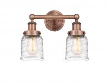 Innovations Lighting 616-2W-AC-G513 - Bell - 2 Light - 14 inch - Antique Copper - Bath Vanity Light