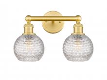 Innovations Lighting 616-2W-SG-G122C-6CL - Athens - 2 Light - 15 inch - Satin Gold - Bath Vanity Light