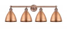 Innovations Lighting 616-4W-AC-MBD-75-AC - Bristol - 4 Light - 35 inch - Antique Copper - Bath Vanity Light