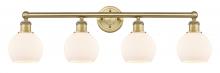 Innovations Lighting 616-4W-BB-G121-6 - Athens - 4 Light - 33 inch - Brushed Brass - Bath Vanity Light