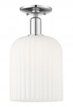 Innovations Lighting 716-1C-PC-G559-8GWH - Bridal Veil - 1 Light - 8 inch - Polished Chrome - Semi-Flush Mount