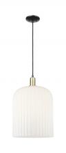 Innovations Lighting 716-1P-BAB-G559-12GWH - Bridal Veil - 1 Light - 12 inch - Black Antique Brass - Cord hung - Mini Pendant