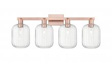 Innovations Lighting 716-4W-AC-G460-7CL - Preston - 4 Light - 36 inch - Antique Copper - Bath Vanity Light