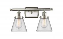 Innovations Lighting 916-2W-SN-G62 - Cone - 2 Light - 16 inch - Brushed Satin Nickel - Bath Vanity Light