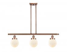Innovations Lighting 916-3I-AC-G201-6 - Beacon - 3 Light - 36 inch - Antique Copper - Stem Hung - Island Light