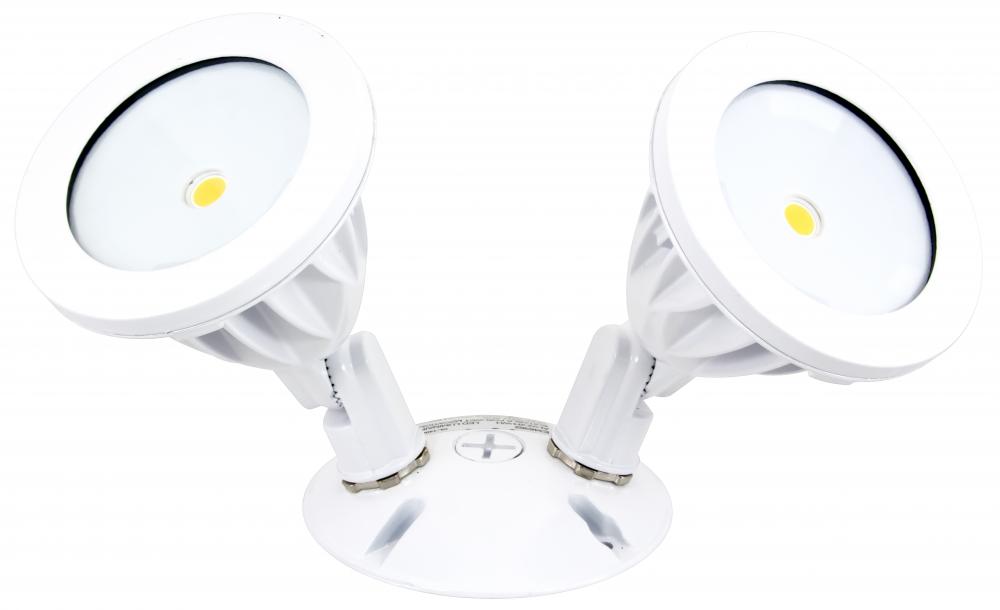 Double Head COB Flood Light, 15.9 Watts, White Finish