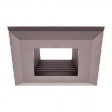 American Lighting Q4-B-DB - Snap-On Square Trim For E4 Retrofits, Baffle, Dark Bronze