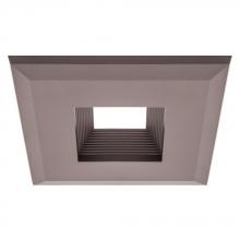 American Lighting Q56-B-DB - Snap-On Square Trim For E56 Retrofits, Dark Bronze Baffle