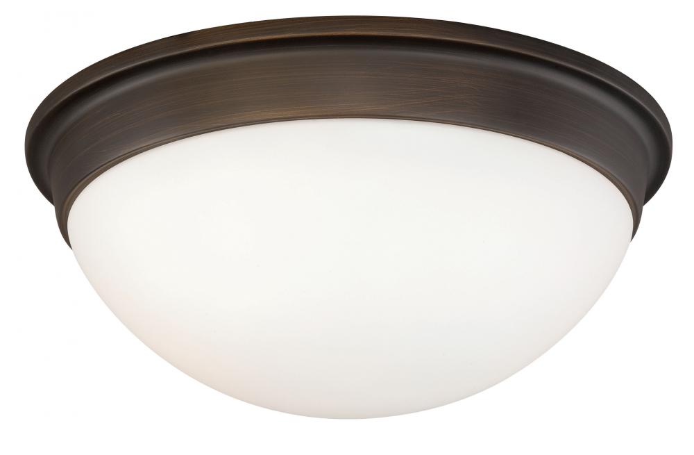 Sorin 14-in Flush Mount Ceiling Light Architectural Bronze