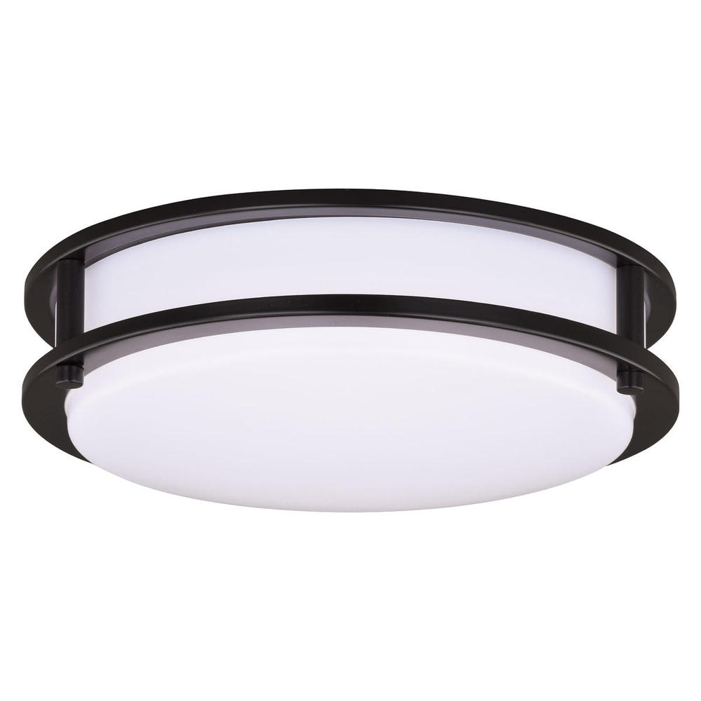 Horizon 12-in LED Energy Star Flush Mount Ceiling Light Oil Burnished Bronze