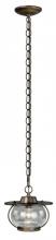 Vaxcel International P0007 - Jamestown 8-in Mini Pendant Parisian Bronze