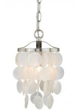 Vaxcel International P0141 - Elsa 6-in Mini Pendant Satin Nickel