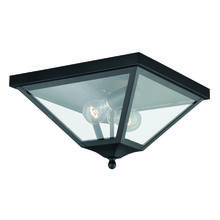 Vaxcel International T0084 - Nottingham 13-in Outdoor Flush Mount Ceiling Light Textured Black