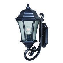 Vaxcel International T0301 - Aberdeen 9.5-in Outdoor Wall Light Shiny Black