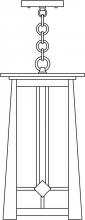 Arroyo Craftsman ABH-9TN-MB - 9" Aberdeen pendant