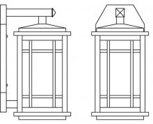 Arroyo Craftsman AVB-6AM-RB - 6" avenue wall bracket